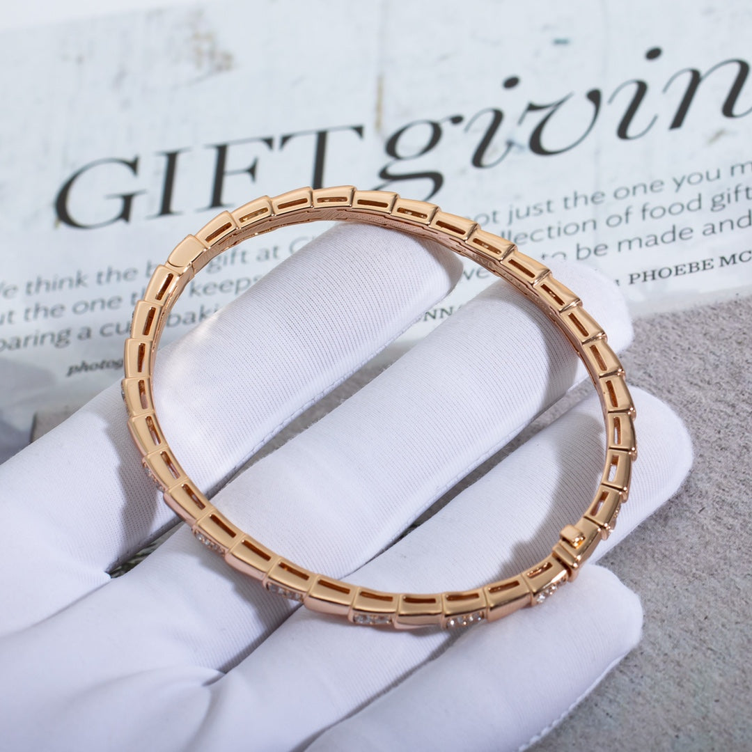 [Renovia Jewelry]SERPENTI SMALL BRACELET PINK GOLD DIAMOND