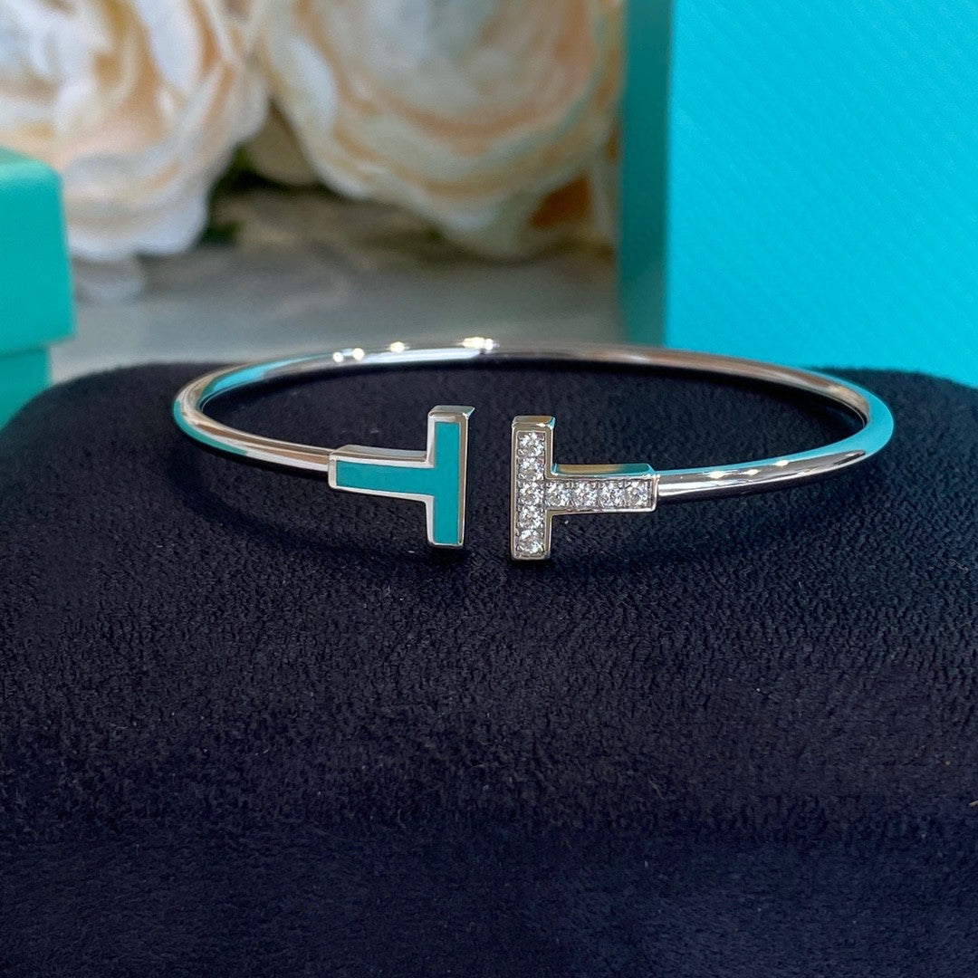 [Renovia Jewelry]T BRACELET 1.8MM TURQUOISE DIAMOND