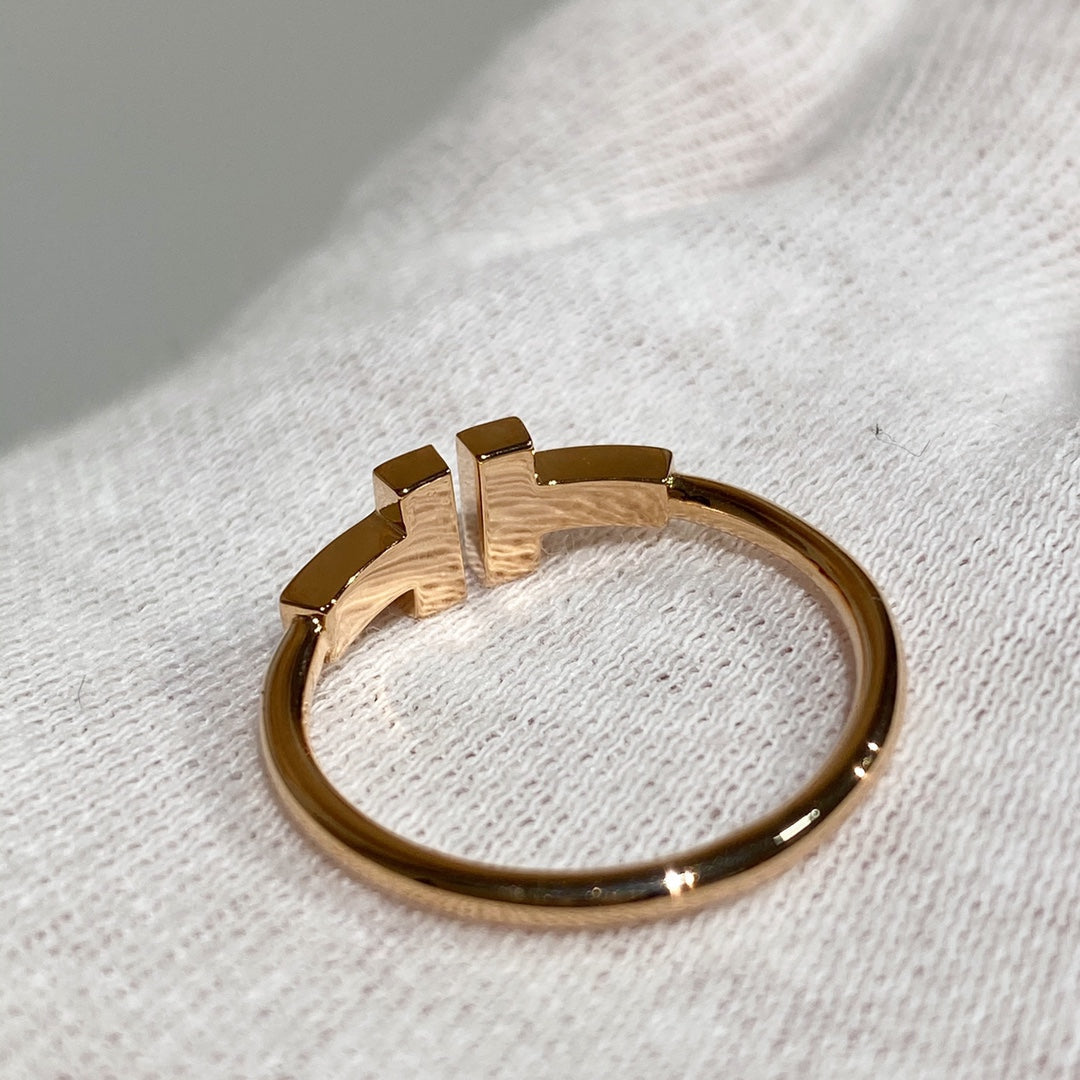 [Renovia Jewelry] WIRE RING DIAMOND PINK GOLD