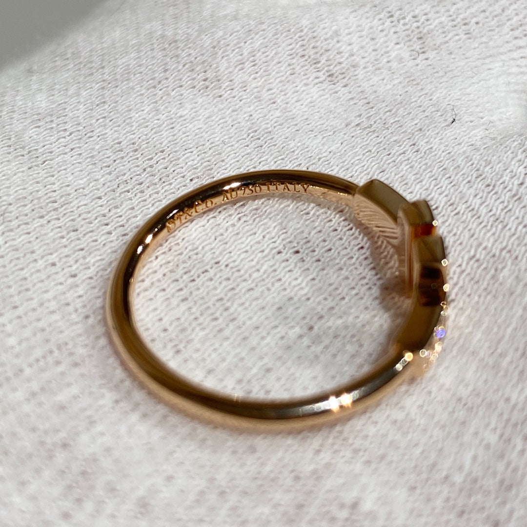 [Renovia Jewelry] WIRE RING DIAMOND PINK GOLD