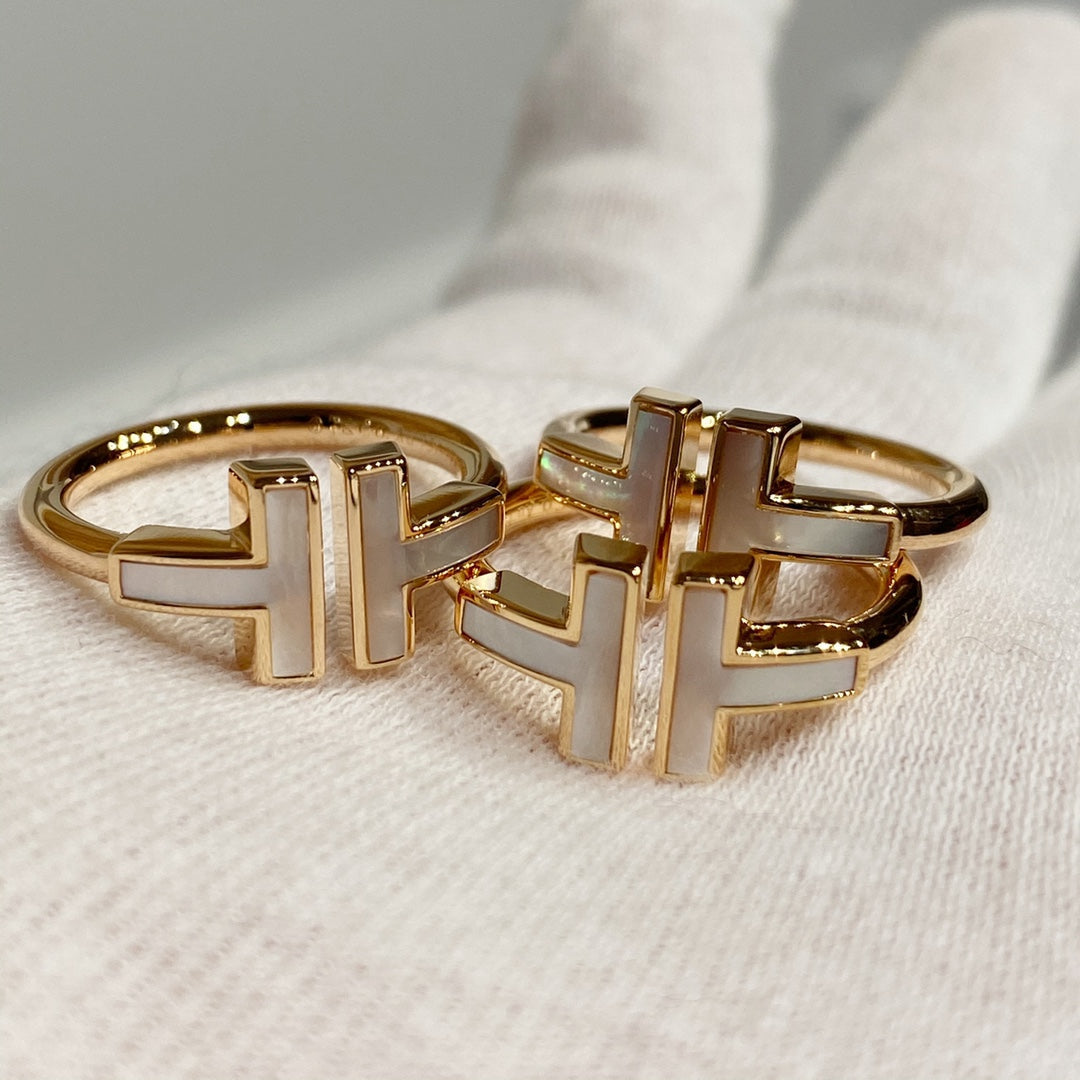 [Renovia Jewelry] WIRE MOP RING PINK GOLD