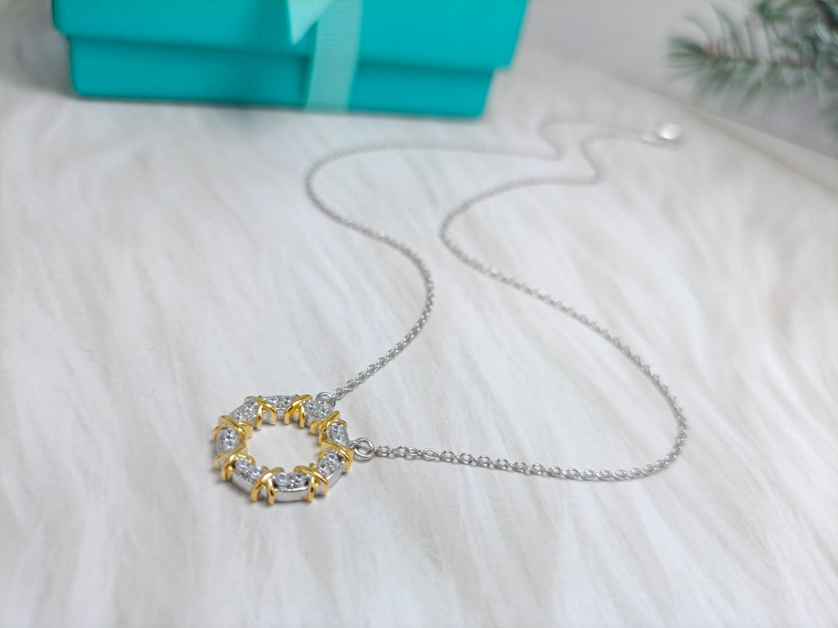 [Renovia Jewelry]SIXTEEN STONE NECKLACE GOLD
