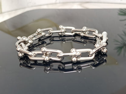 [Renovia Jewelry]HARDWEAR BRACELET PINK GOLD AND SILVER DIAMOND