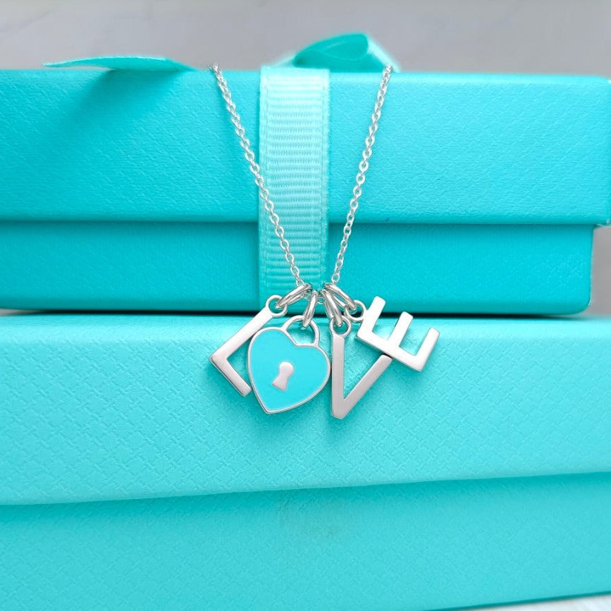 [Renovia Jewelry]LOVE TEXT PEDANT NECKLACE
