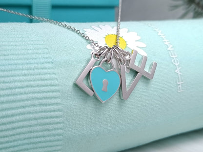 [Renovia Jewelry]LOVE TEXT PEDANT NECKLACE