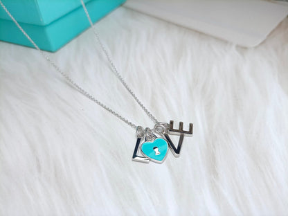 [Renovia Jewelry]LOVE TEXT PEDANT NECKLACE