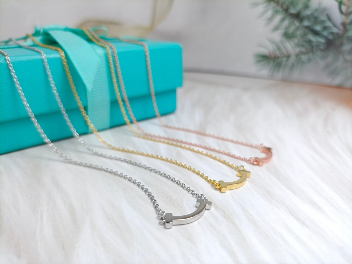 [Renovia Jewelry]MINI SMILE PEDANT NECKLACE