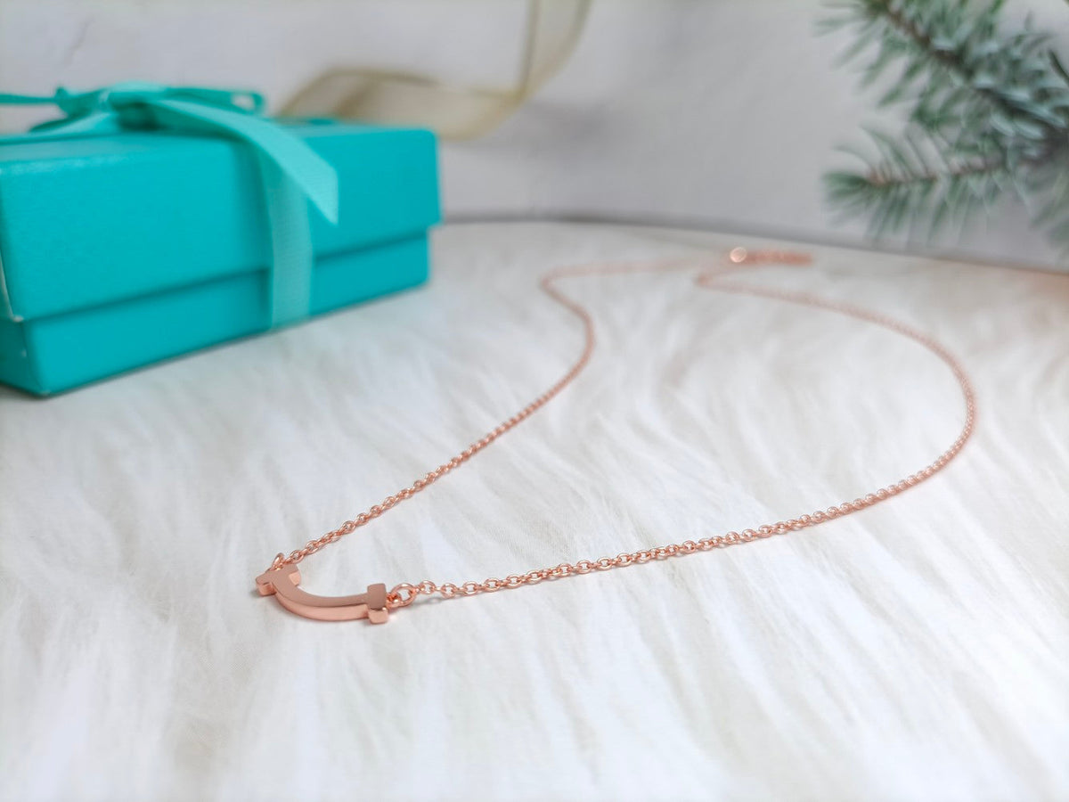 [Renovia Jewelry]MINI SMILE PEDANT NECKLACE