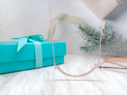 [Renovia Jewelry]BIG SMILE PEDANT DIAMOND NECKLACE