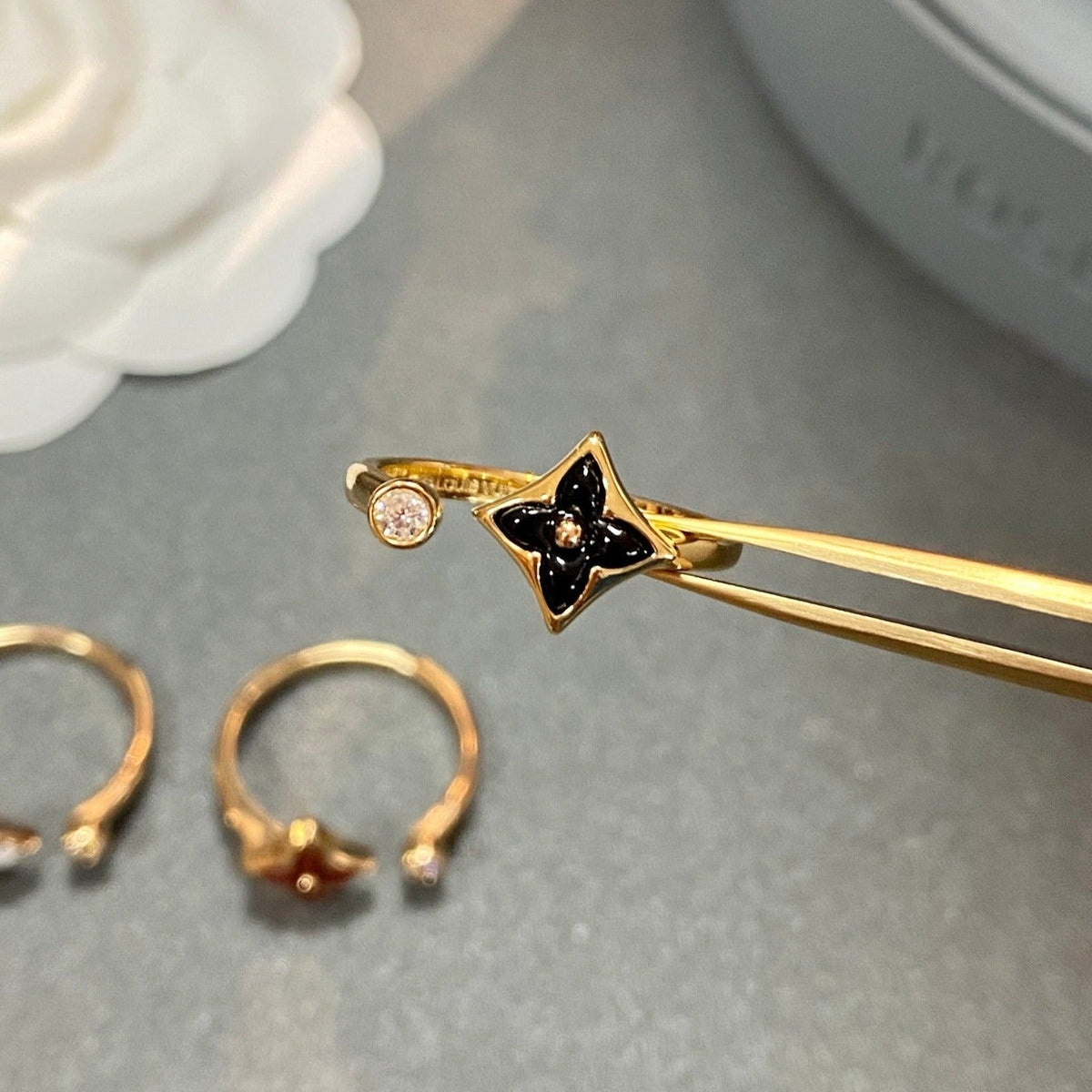 [Renovia Jewelry]STAR 1 DIAMOND OPEN RING