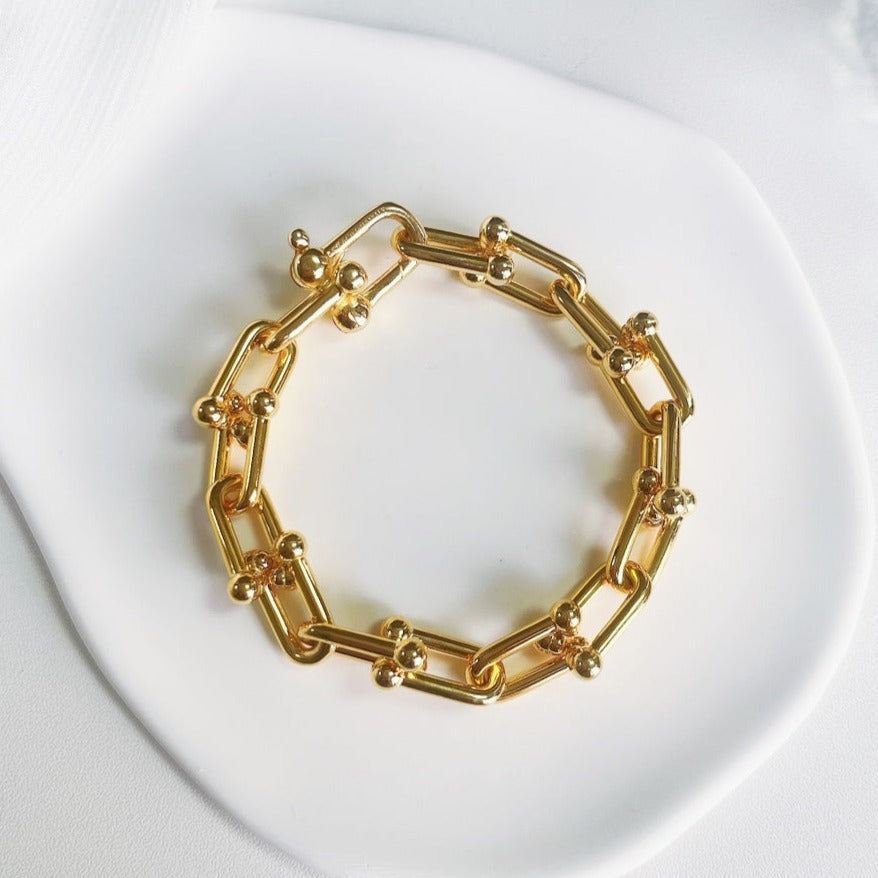 [Renovia Jewelry]HARDWEAR GOLD BRACELET