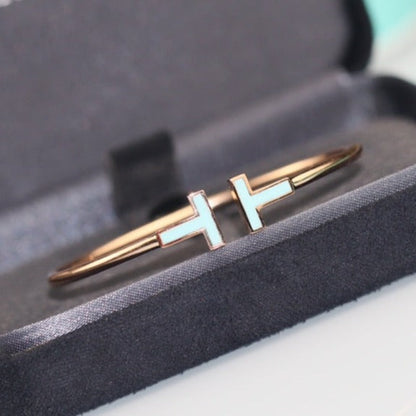 [Renovia Jewelry]T BRACELET 1.8MM TURQUOISE PINK GOLD