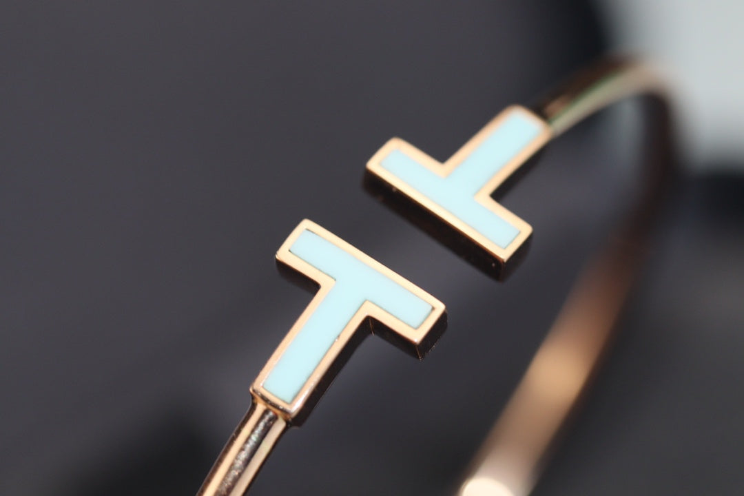 [Renovia Jewelry]T BRACELET 1.8MM TURQUOISE PINK GOLD