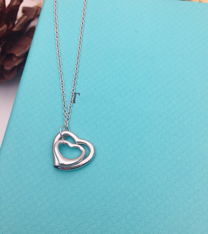 [Renovia Jewelry]OPEN HEART SILVER NECKLACE