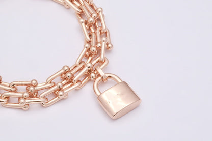 [Renovia Jewelry]HARDWEAR WRAP PINK GOLD BRACELET