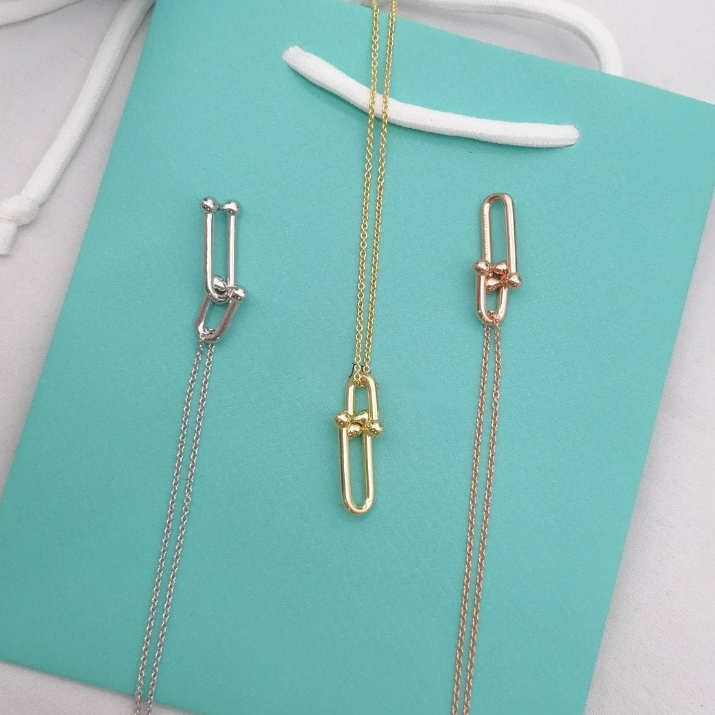 [Renovia Jewelry]HARDWEAR GOLD DROP PEDANT NECKLACE