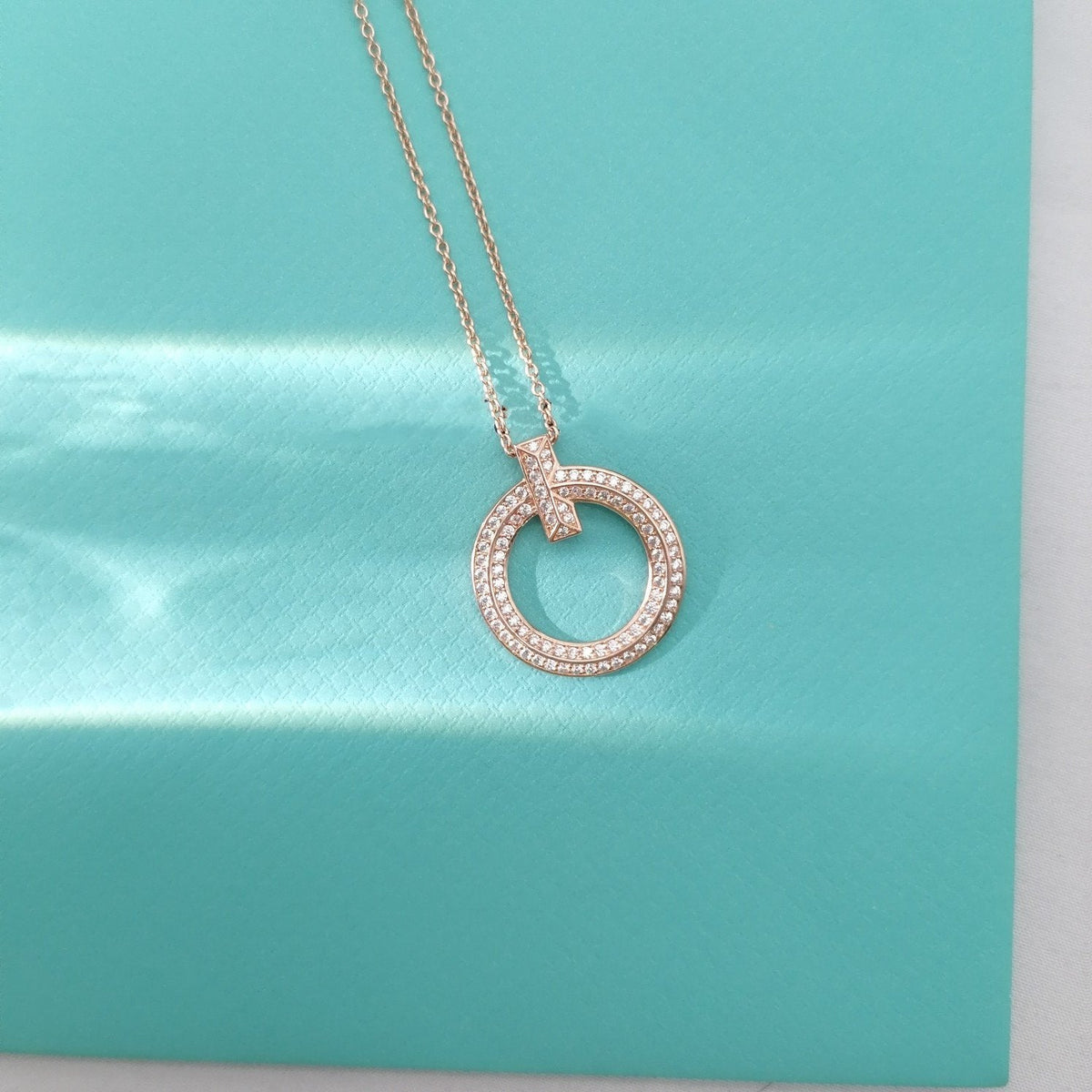 [Renovia Jewelry]T WIRE PEDANT DIAMOND NECKLACE