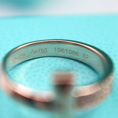 [Renovia Jewelry]T1 NARROW DIAMOND PINK GOLD RING