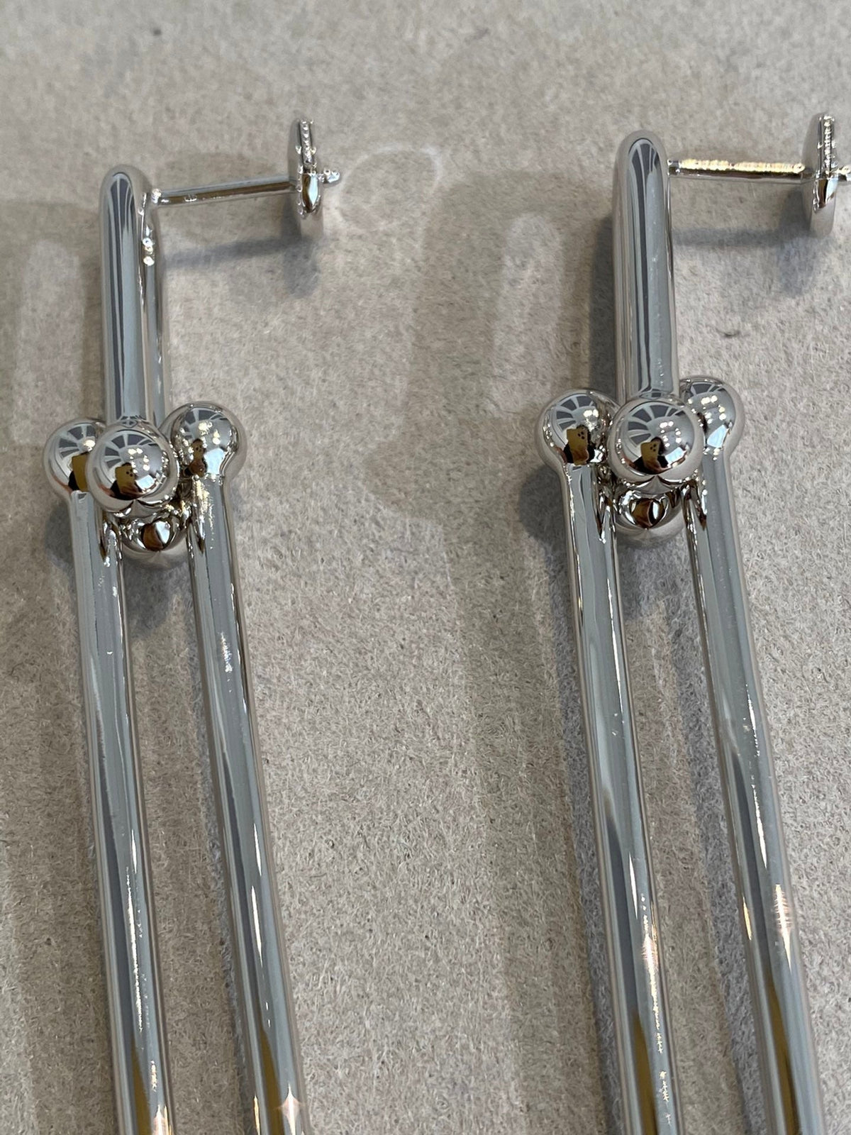 [Renovia Jewelry]HARDWEAR DOUBLE LONG LINK EARRINGS