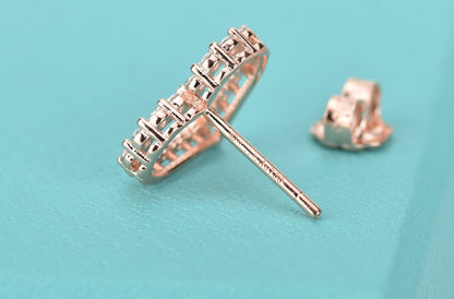 [Renovia Jewelry]OPEN HEART STUD DIAMOND EARRINGS