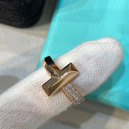 [Renovia Jewelry]T WIRE MEDIUM DIAMOND RING