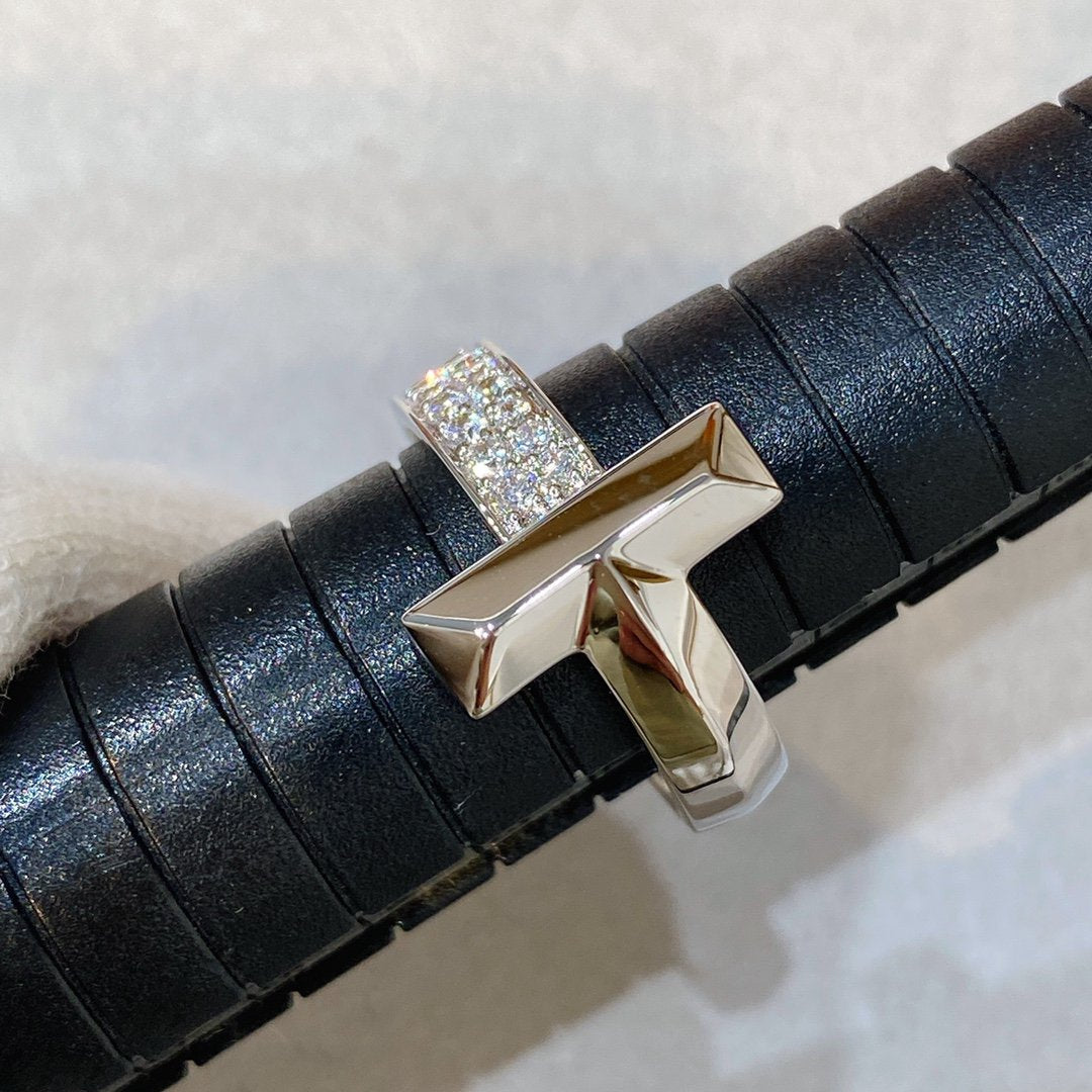 [Renovia Jewelry]T WIRE MEDIUM DIAMOND RING