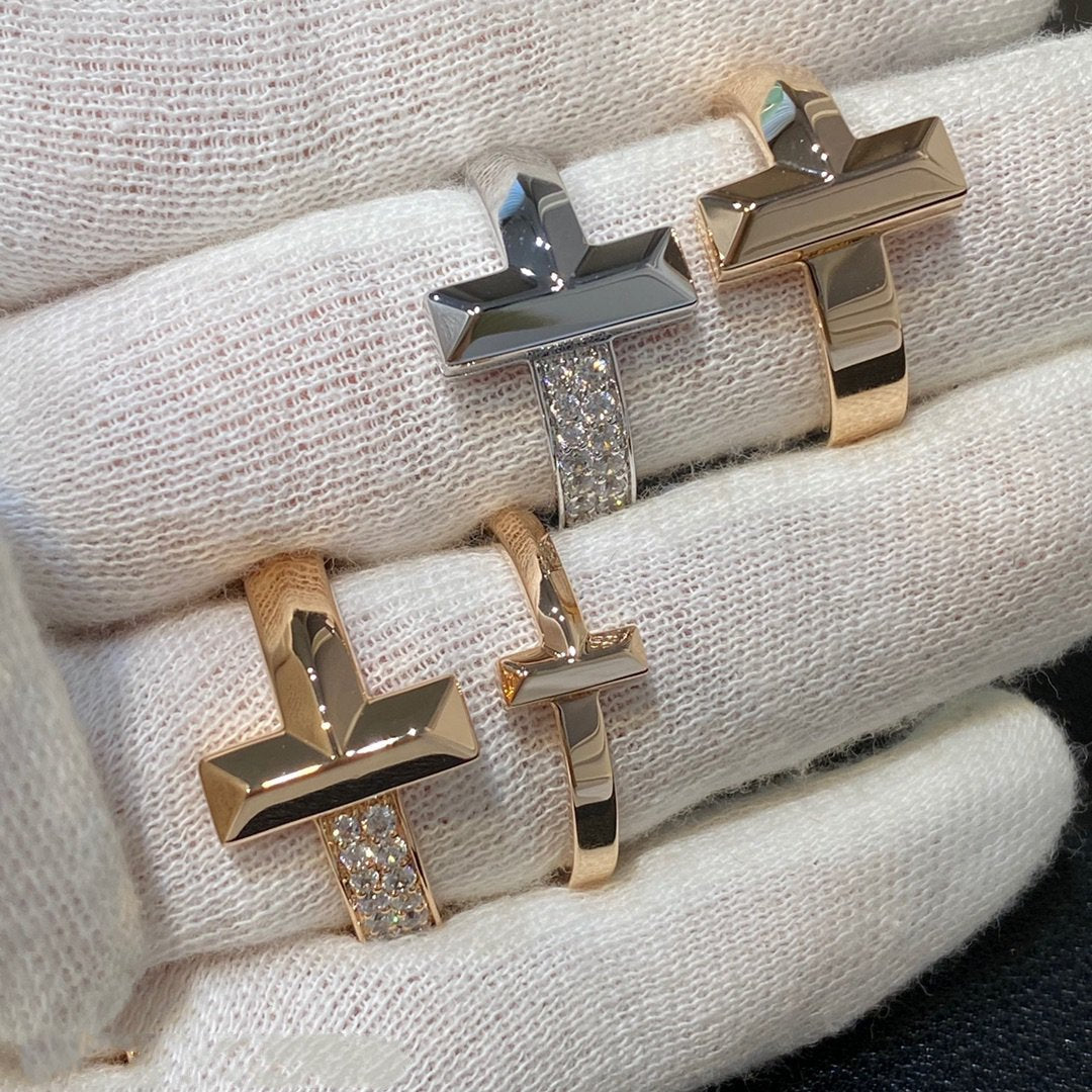 [Renovia Jewelry]T WIRE MEDIUM DIAMOND RING