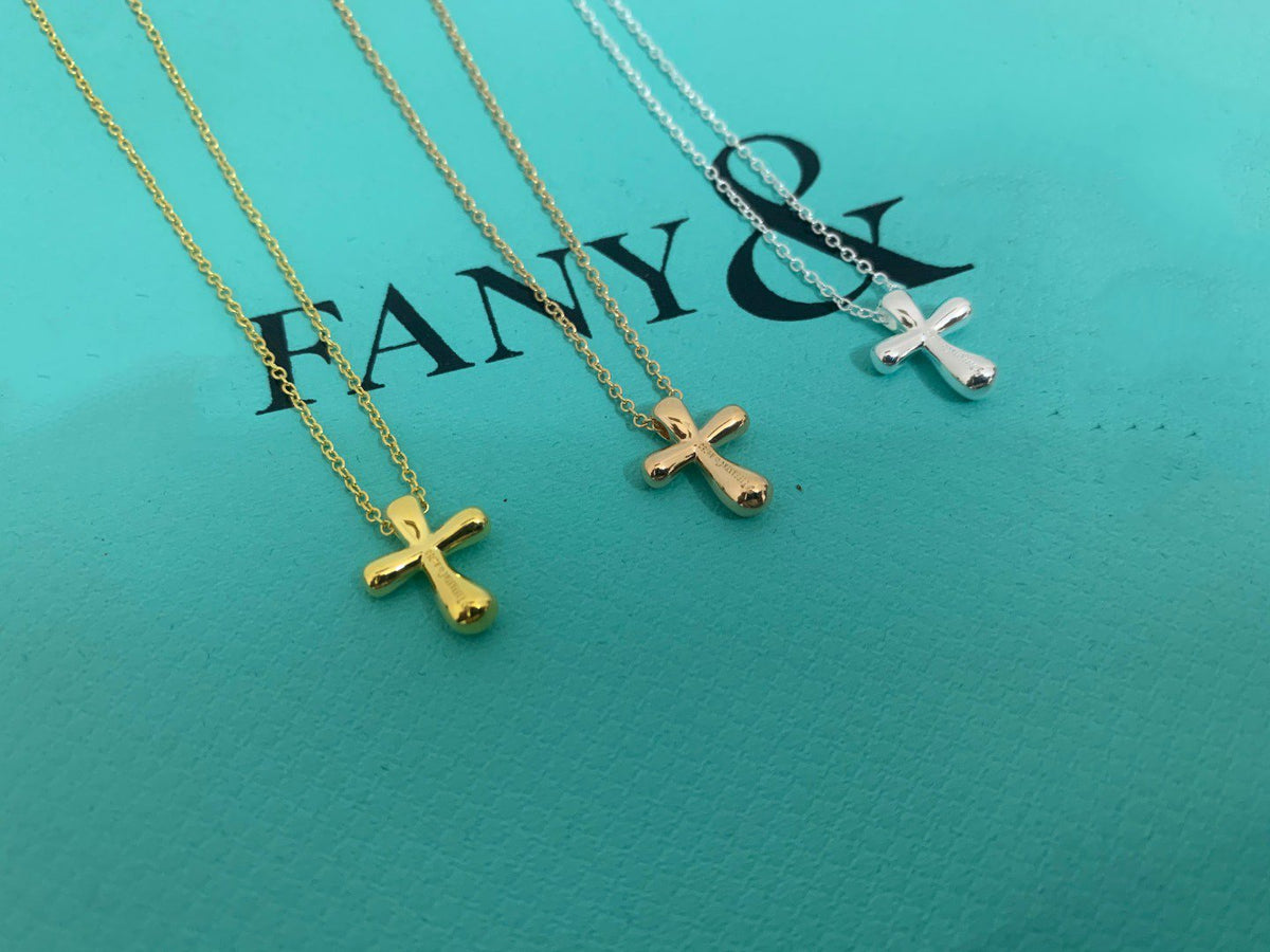 [Renovia Jewelry]CROSS PENDANT MINI BARE CROSS NECKLACE