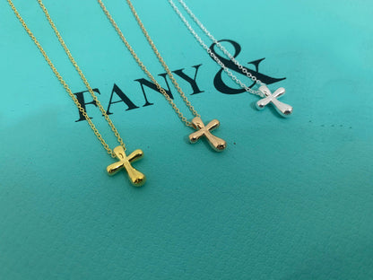 [Renovia Jewelry]CROSS PENDANT MINI BARE CROSS NECKLACE