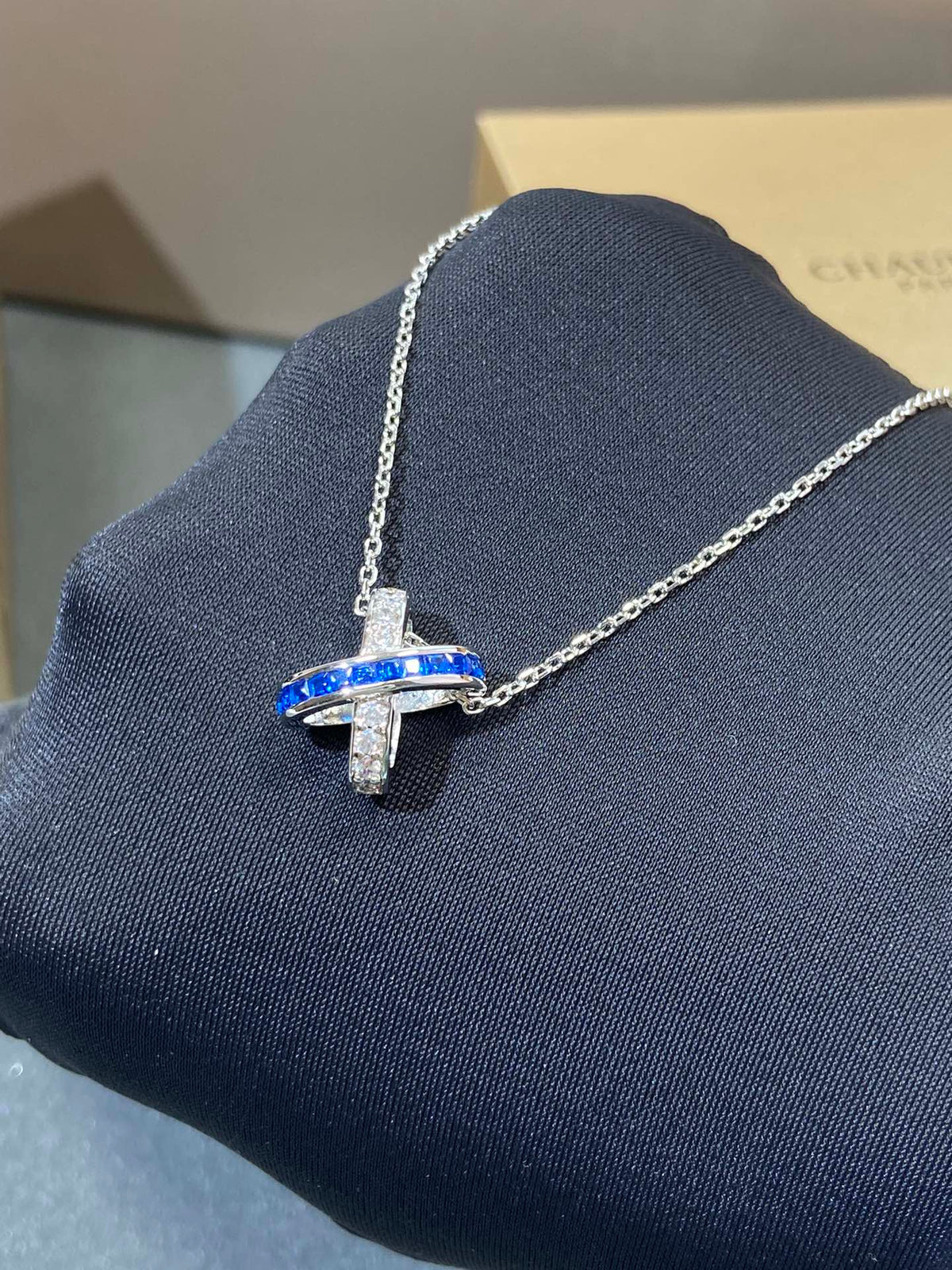[Renovia Jewelry]LIENS DIAMOND SILVER NECKLACE