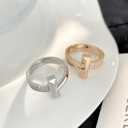 [Renovia Jewelry]T WIDE DIAMOND RING