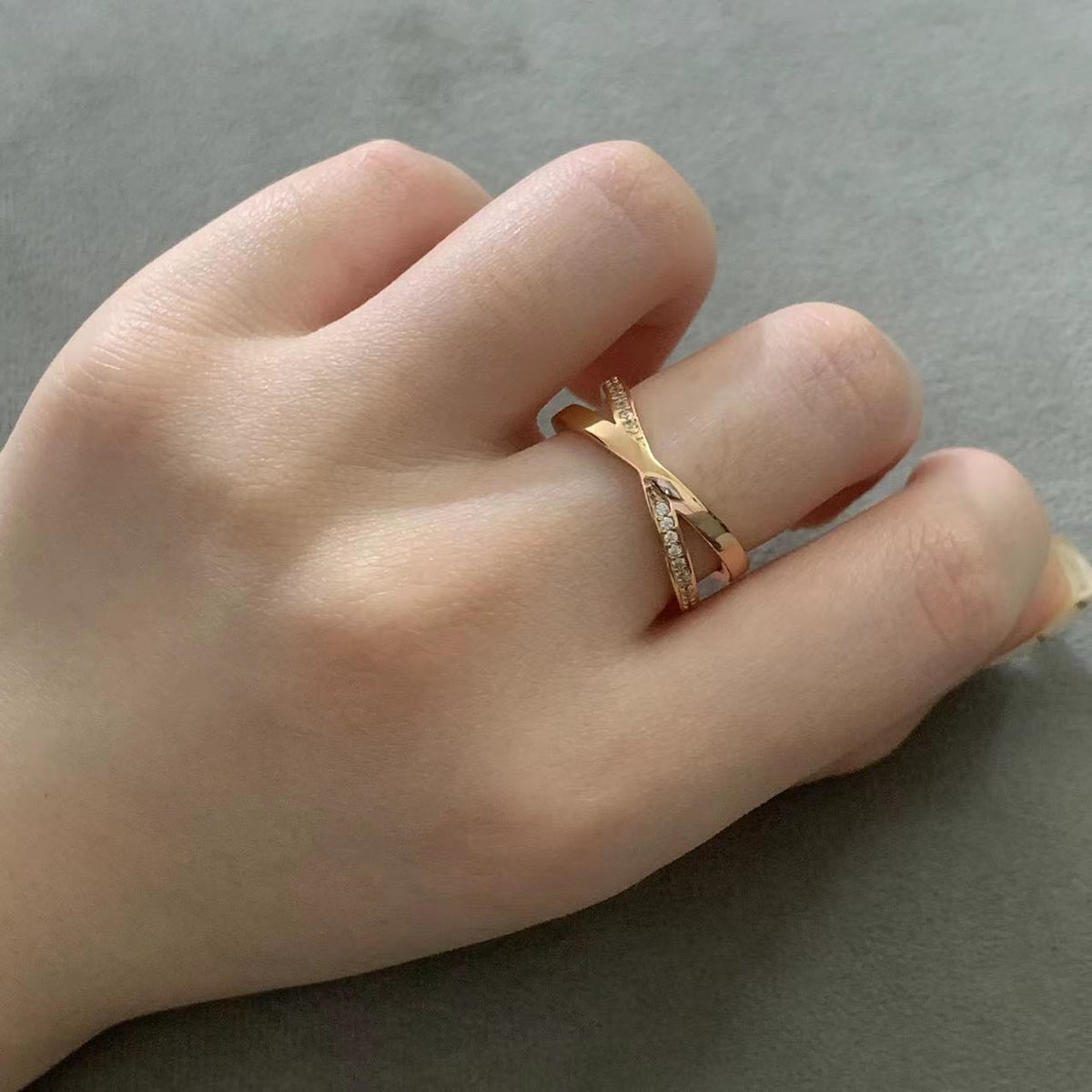 [Renovia Jewelry]ATLAS X DIAMOND RING