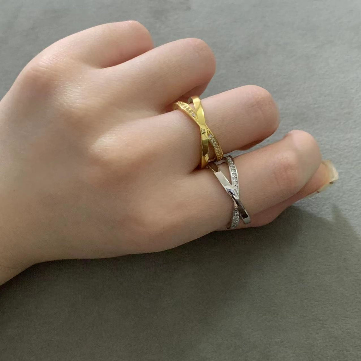 [Renovia Jewelry]ATLAS X DIAMOND RING
