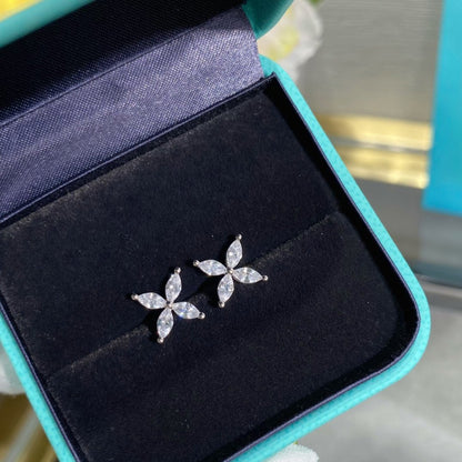 [Renovia Jewelry]VICTORIA SILVER DIAMOND STUD MINI EARRINGS