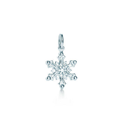 [Renovia Jewelry]STERLING SILVER SNOWFLAKE PENDANT NECKLACE