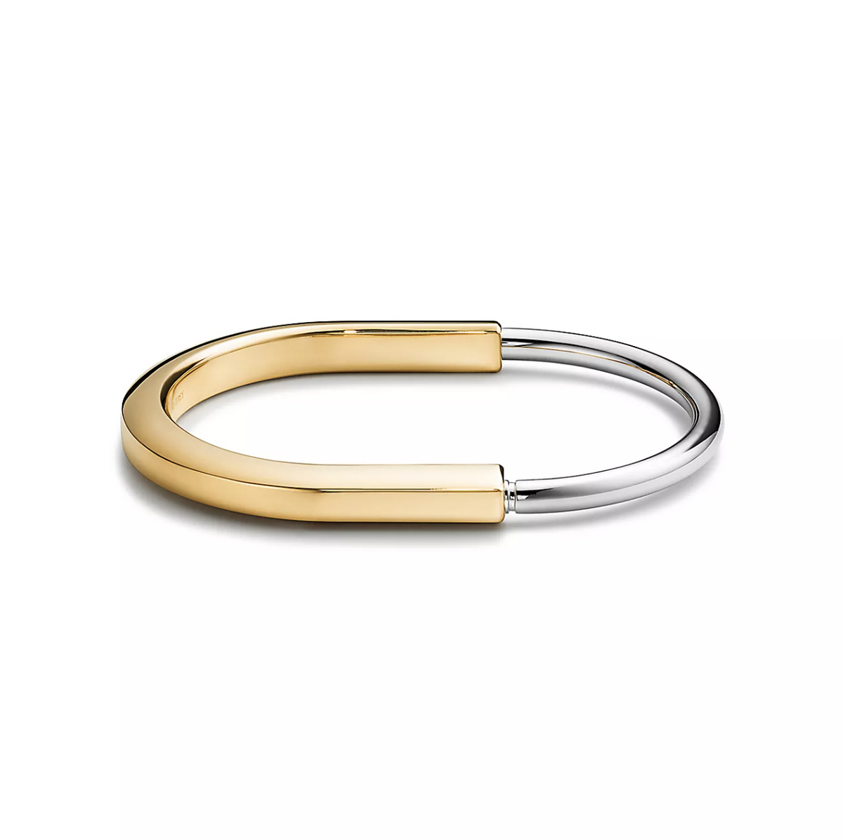 [Renovia Jewelry]LOCK BRACELET YELLOW AND WHITE GOLD
