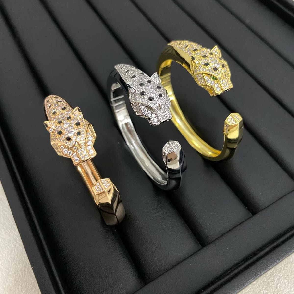 [Renovia Jewelry]DIAMOND MACHINE LEOPARD BRACELET