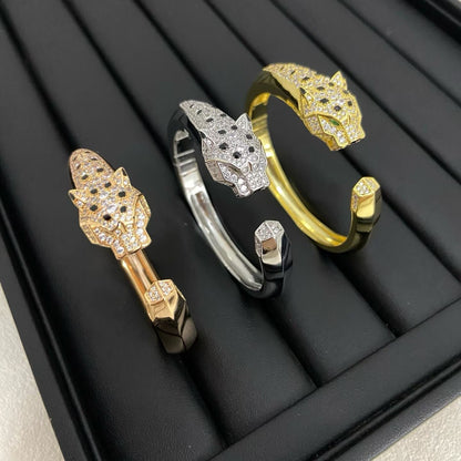 [Renovia Jewelry]DIAMOND MACHINE LEOPARD BRACELET