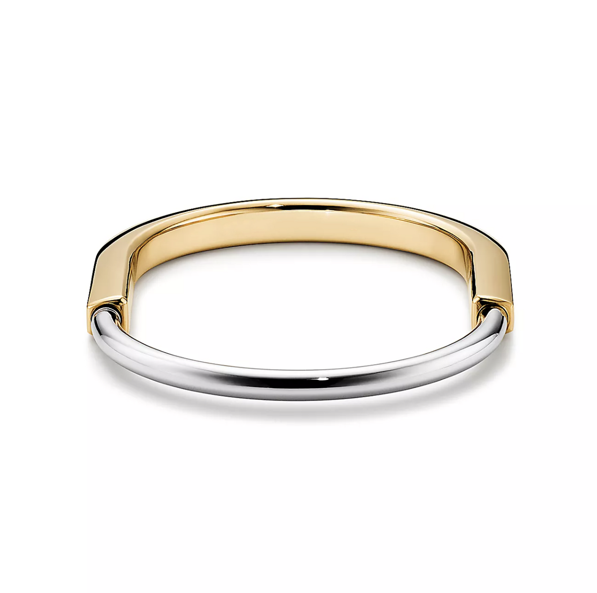 [Renovia Jewelry]LOCK BRACELET YELLOW AND WHITE GOLD