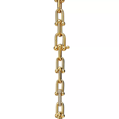 [Renovia Jewelry]HARDWEAR LARGE LINK GOLD DIAMOND BRACELET