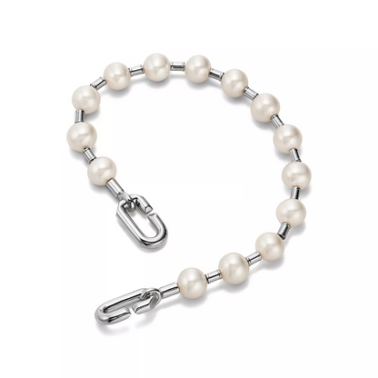 [Renovia Jewelry]PEARL 7-8MM SILVER BRACELET