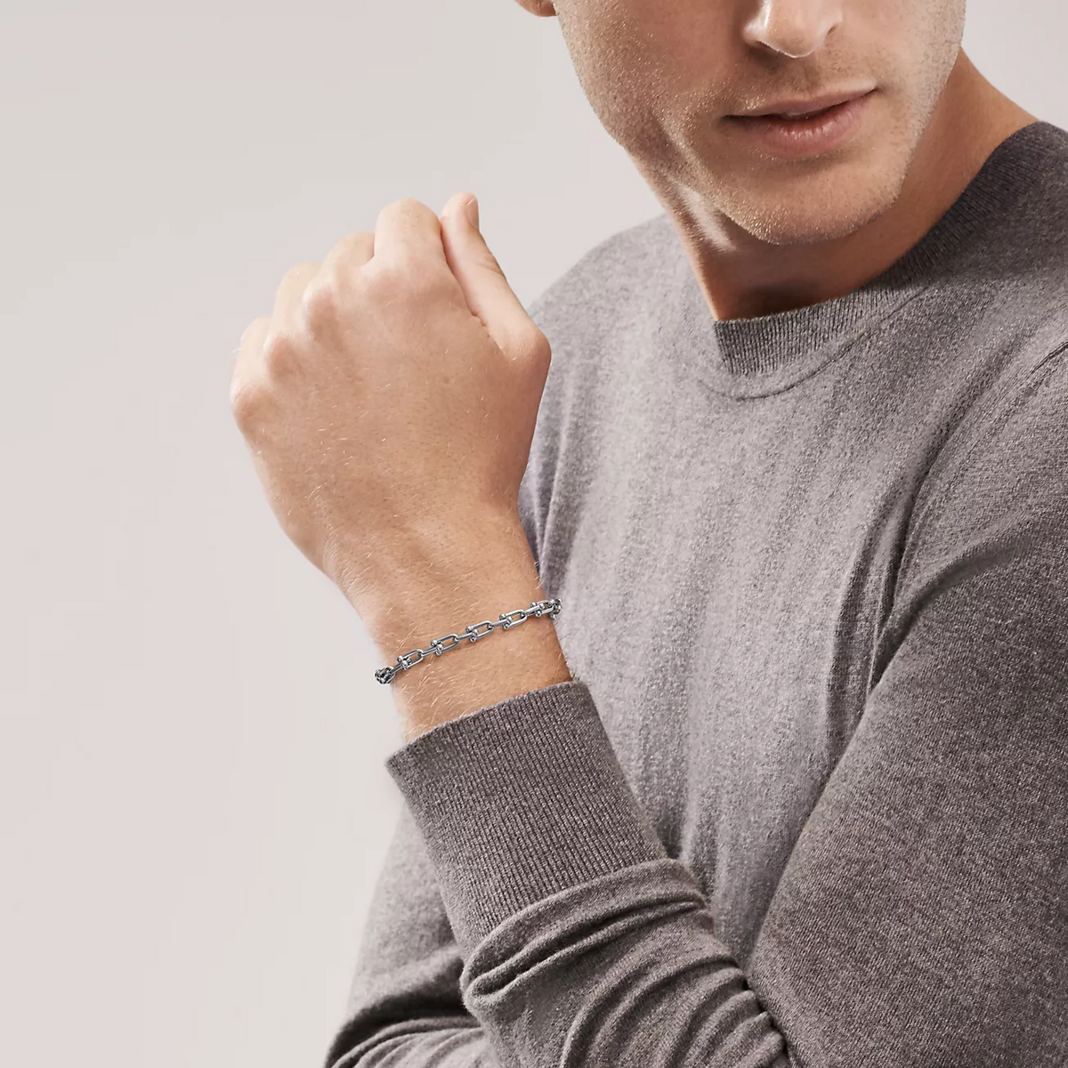 [Renovia Jewelry]HARDWEAR SMALL LINK 26 MOTIF SILVER BRACELET
