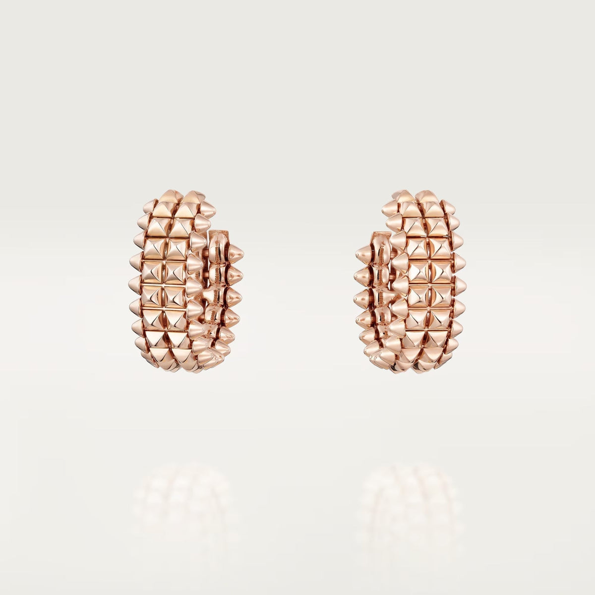 [Renovia Jewelry]CLASH 9.2MM DOUBLE ROW EARRINGS