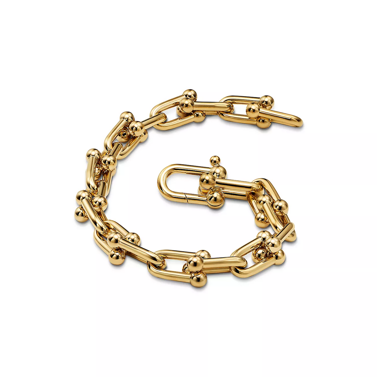 [Renovia Jewelry]HARDWEAR MEDIUM LINK 20 MOTIF GOLD BRACELET