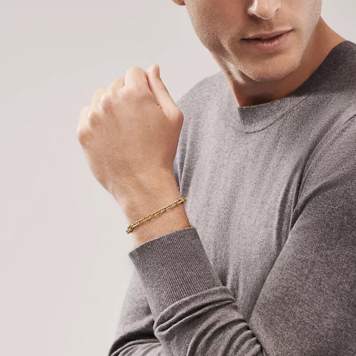 [Renovia Jewelry]HARDWEAR SMALL LINK 26 MOTIF GOLD BRACELET