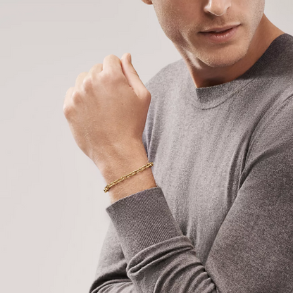 [Renovia Jewelry]HARDWEAR SMALL LINK 26 MOTIF GOLD BRACELET