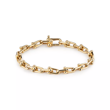 [Renovia Jewelry]HARDWEAR SMALL LINK 26 MOTIF GOLD BRACELET