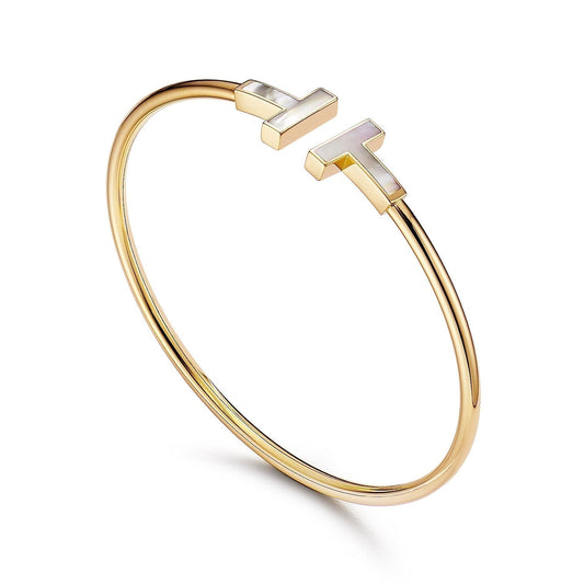[Renovia Jewelry]T BRACELET 1.8MM MOP PINK GOLD