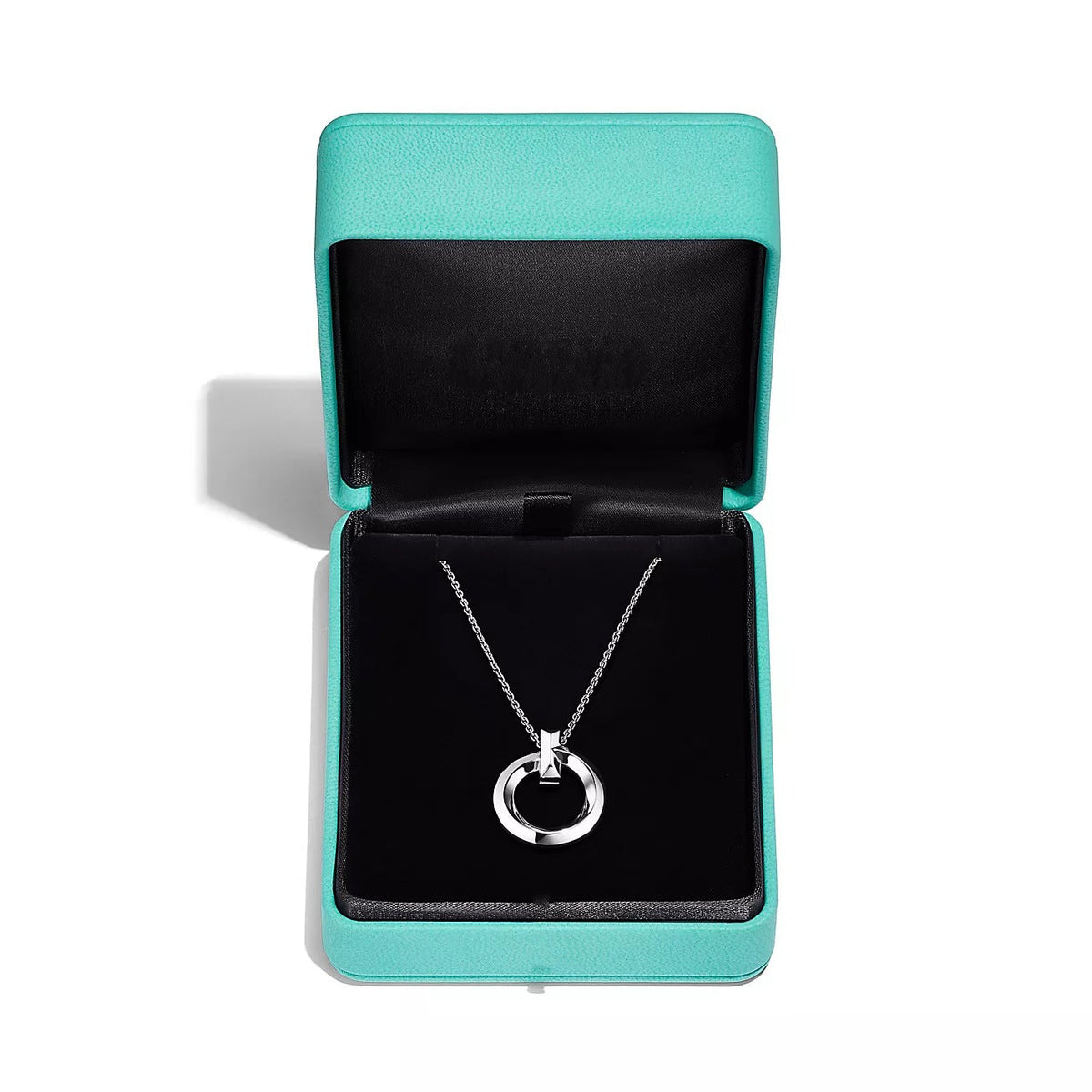 [Renovia Jewelry]T CIRCLE PENDENT SILVER NECKLACE