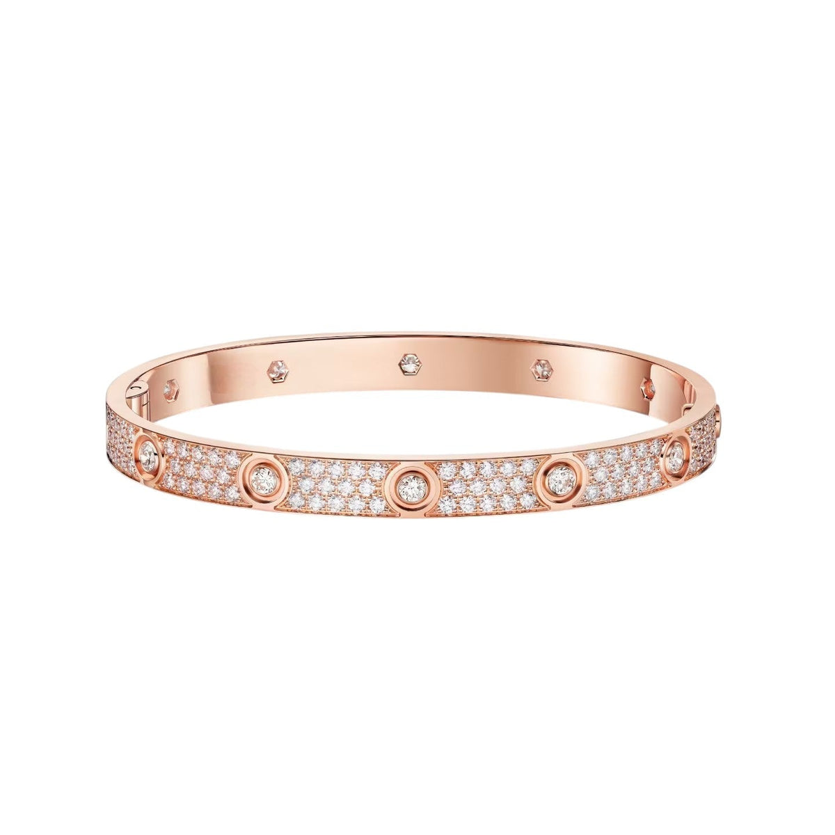 [Renovia Jewelry]LOVE BRACELET 6.1MM DIAMOND-PAVED 10 BIG DIAMONDS